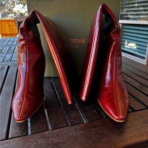 IIMMU Brown Knee High Boots Size 9.5 Pointed Toe Heel